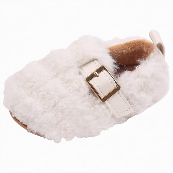 enyan B'aby Boy Girl Non-Skid Indoor Infant Walking Shoes Breathable Warm Elastic Sock Shoes with Sole Protect Toes Outdoor Sneakers Todd'ler Gir'l Shoes White,Size 3.5