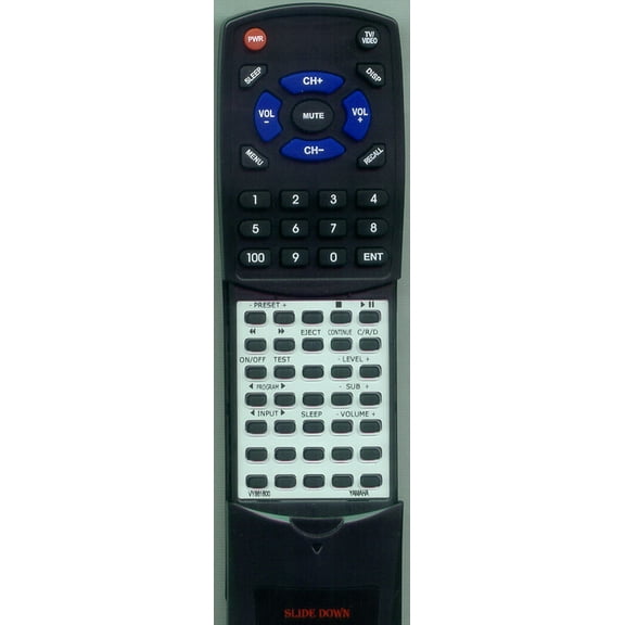 Replacement Remote for YAMAHA VY861600, RTVY861600, SYS4, AV1, TCDAV1