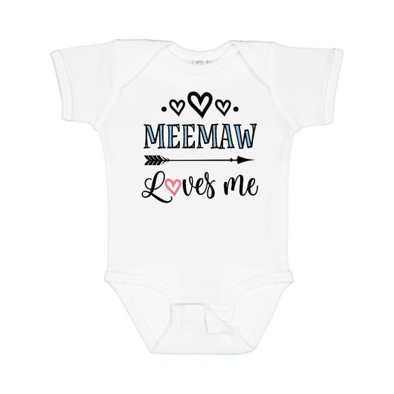 Inktastic My Meemaw Loves Me Girls Girls Baby Bodysuit