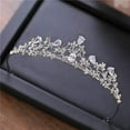thumbnail image 6 of Elegant Crystal Tiaras For Unforgettable Moments, Princess Crowns With Rhinestones For Birthday Party, Prom And Photography Prop (Silver), 6 of 7