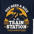 thumbnail image 3 of Yellowstone - You Need A Ride To The Train Station - Men's Short Sleeve Graphic T-Shirt, 3 of 6