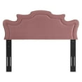 thumbnail image 4 of Modway Evangeline Performance Velvet King/California King Headboard in Dusty Rose, 4 of 9
