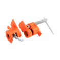 thumbnail image 1 of Juego de abrazaderas para tubos de metal para pegar madera, duraderas y fáciles de montar. 075 pulgadas extendida, 1 of 9