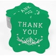 thumbnail image 2 of Inkdotpot Hang Tags Thank You Bridal Shower Favor Bracket Shape Gift Tags Real Silver Foil Bonbonniere Tag Pack Of 100, 2 of 7