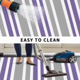 thumbnail image 5 of Purple Grey Stripes Outdoor Rug for Patio/Deck/Porch, Non-Slip Large Area Rug 6 x 9 Ft, Simple Striped Lines Minimalist Modern Indoor Outdoor Rugs Washable Area Rugs, Camping Rug Carpet Runner, 5 of 8