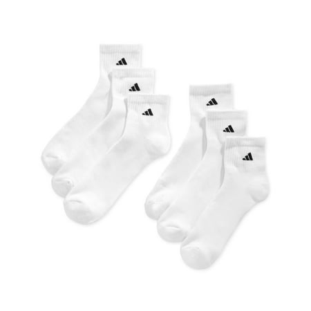Adidas Mens Extended Size Cushioned Quarter Socks