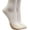 2 Pairs -Beige, variant on Women's Cotton Toe Topper No-Show Half Liner Socks with Sling Back for Heels/Toe Covers