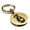 Gold, variant on Stainless Steel Manaia (Guardian Spirit) Maori Symbol Round Medallion Keychain Circle Ring
