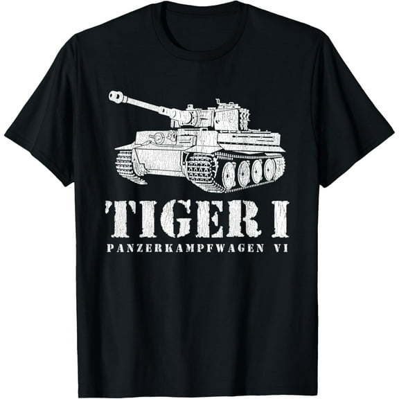 Funny Army Vintage Tiger Tank PzKpfw VI WWII Gift Men Boys T-Shirt