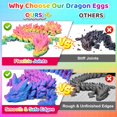 thumbnail image 4 of Paquete de 12 juguetes divertidos: dragones articulados impresos en 3D, 4 of 6