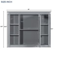 thumbnail image 6 of 36'' Modern Grey Bathroom Vanity with Mirror Cabinet and Storage Saving Time in Bathroom Setup, 6 of 7