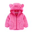 thumbnail image 2 of XQYLOS Kids 𝖲herpa Flece Jacket - Zip Up 𝖡ear Hoodie with Pockets for Toddler Boys Girls 1-6Y Winter Warm Outerwear, 2 of 5