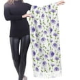 thumbnail image 4 of Shawl Wraps for Women - Purple chicory Oversized Fall Winter Fashion Blanket Scarf for Women, 4 of 6