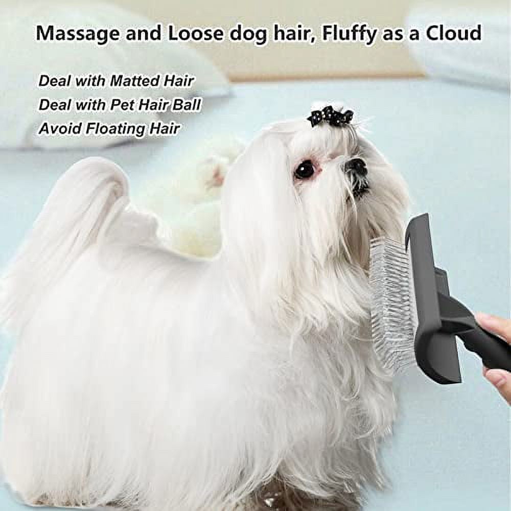 Extra Long Pin Brush for Large Dog Matted Hair Grooming Wire Brush for Pets Shedding Mats Cats Deshedding and loose Hair Removes Thick