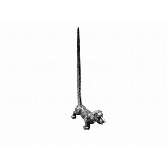 Hampton Nautical Rustic Silver Cast Iron Dog Paper Towel Holder 12" - Antique Cast Iron - Animal