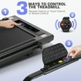thumbnail image 4 of Simpfree 2 in 1 Under Desk Treadmill, Max 300lbs Capacity, Compact Electric Walking Pad with LED Touch Screen, Remote Watch, 2s Folding, 0.6-7.5MPH\, 4 of 8
