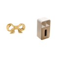 thumbnail image 1 of Asa de mueble,Tirador de latón con forma de lazo para muebles o armario,Tirador de puerta de armario con forma de arco,tirador de cajón de cocina,caja de pañuelos,Caja de pañuelos de piel, 1 of 8