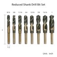 thumbnail image 2 of Amdohai 8Pcs 1/2'' Reduced Shank HSS Large Drill Bit Set High-Speed Steel Drill Bits with 9/16in to1in Cutting Edge Diameter, 2 of 6