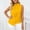 Yellow, variant on FAHXNVB Women's High Neck Sleeveless Blouse Ruffle Front Pleated Casual Summer Flowy Tops Lightweight Loose Fit Shirts