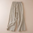 thumbnail image 4 of CAIXIA Womens Plus Size Wide Leg Pants Elastic High Waist Casual Palazzo Pants Lounge Trouser with Pockets, 4 of 4