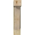 thumbnail image 2 of Ekena Millwork 8"W x 26"D x 38"H Traditional Block Rough Sawn Bracket w/ Offset Brace, Douglas Fir, 2 of 25