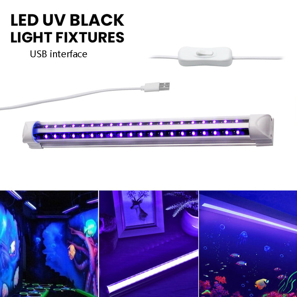 DC 5V UV Light Bar LED Party USB Lamp Ultraviolet Tube Strip Bedroom Blacklight 