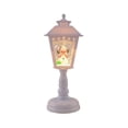 thumbnail image 2 of OANLKGI Christmas Lamp Post Light 8.46 x 3.15 IN Resin Design Resin Tabletop Lantern with Soft Warm Glow Holiday Street Lamp Decoration for Mantel Shelf Table christmas decorations White, 2 of 5