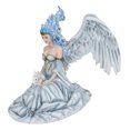 thumbnail image 2 of Winter Fire Ice Fairy Angel Queen in Corset Gown With Bunny Rabbit Figurine, 2 of 9