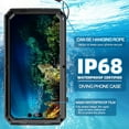 thumbnail image 3 of Dteck IP68 Waterproof Case for iPhone 15 Plus, Heavy Duty Metal Bumper Phone Case with Built-in Screen Protector, Full Body Protective Military Grade Shockproof Heavy Duty Rugged Cover,Black, 3 of 10