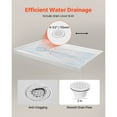 thumbnail image 3 of KFFKFF Shower Pan, 60″ L x 36″ W Single Threshold Base, Rectangular Acrylic & PVC Shower Base in White, Non-Slip Bathroom Pan with Drain and Cover, Left-Side Drain Placement, 3 of 9