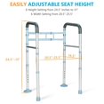thumbnail image 4 of OasisSpace Rail de Sécurité pour Toilettes Autonome - Cadre de Sécurité Médicale Robuste pour Personnes Gées, Handicapées et Handicapées - Rampes de Toilette Réglables, Design Réglable en Largeur, Adapté à Toutes les Toilettes, 4 of 4