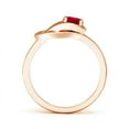 thumbnail image 2 of ANGARA Natural Solitaire Ruby Infinity Knot Ring in 14K Rose Gold for Women (Size-5mm) | July Birthstone, Birthday, Anniversary, Jewelry Gift for Women | Natural Ruby Ring, 2 of 8