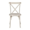 thumbnail image 6 of Emma + Oliver 2-Pack Hand Stained White Resin X-Back Chair, 6 of 9