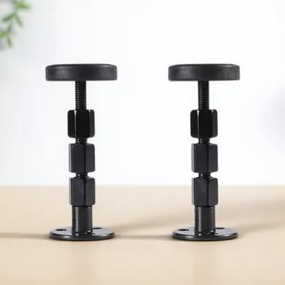 CIMAXIC 2Pcs Adjustable Bed Fixer Stainless Steel Anti-slip Solution for Home Use