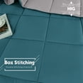 thumbnail image 4 of HIG Light Weight Down Alternative Comforter Set, Queen, Dust Blue, Reversible, 4 of 9