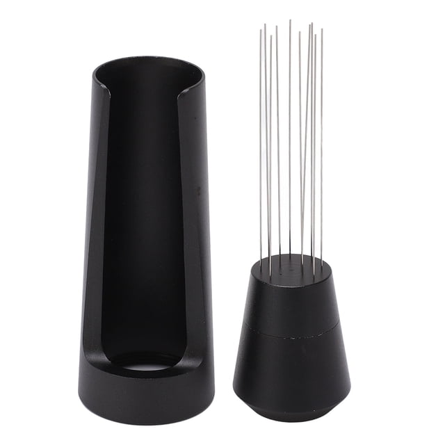 WDT Herramienta para agitar café en polvo Distribuidor de agujas de acero inoxidable con soporte autoalineable VoborMX herramienta