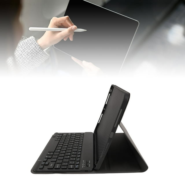 Case Tablet Case PU Leather Tablet Protective Cover with 150mAh BT Keyboard for IOS Pro 11 2024 M4