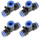 thumbnail image 5 of Conector neumático de unión, 10 piezas 10 mm 3/8 Conexión de línea de aire Conexiones rápidas neumáticas Materiales ecológicos, 5 of 14