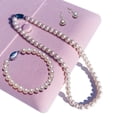 thumbnail image 6 of YONGMAN Freshwater Cultured Pearl Necklace Set with AAA+ Quality Real Pearls Includes Stunning Bracelet and Stud Earrings Jewelry Set for Women, 6 of 8