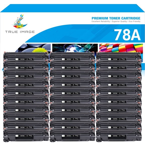 78A CE278A Toner Cartridges Compatible for HP Laserjet M1536 MFP M1536dnf, P1560, P1566, P1606, P1606dn Printer with 1606dn toner cartridge( Black，30-Pack)