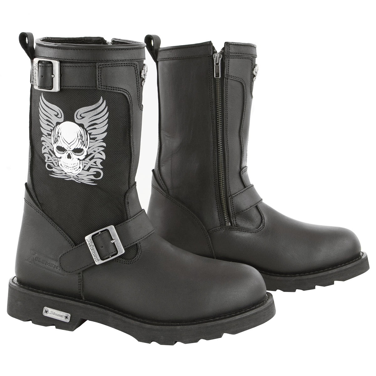 men's skull western boots composite toe