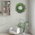 thumbnail image 4 of Small Colorful Eucalyptus Wreath, Spring and Summer Indoor Wall and Door Decoration, Cheerful Hanging Ornament for Home and Apartment, Mini Seasonal Accent Piece, 4 of 5