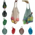 thumbnail image 6 of Portable Tote Cotton Reusable Fruit Shopping Net Bag Woven Mesh Bag House Supplies, 6 of 6