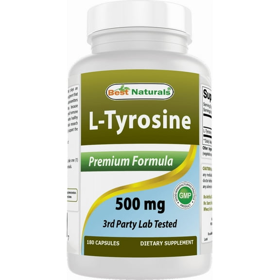 Best Naturals L-Tyrosine 500 mg 180 Capsules