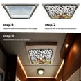 thumbnail image 7 of XYZCANDO Sunflower RV Window Shade Foldable Camper Window Cow Cover RV Skylight Shade RV Vent Covers for Roof UV Rays Protection Camper Trailer Fan Vent Cover Travel Trailer Must Haves White, 7 of 7