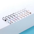 thumbnail image 2 of QQTDFG 20Pcs/Set Stainless Steel Nose Stud I/L/S-Shape Crystal Nostril Piercing Jewelry-S Shaped, 2 of 8