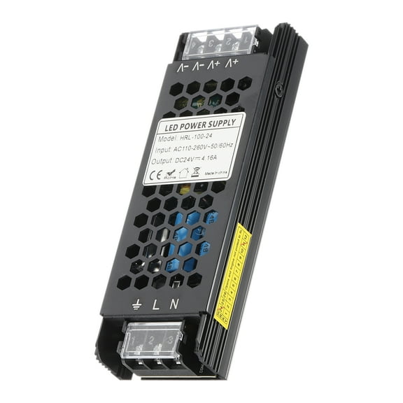 Uxcell LED Driver, AC to DC Power Supply Waterproof Low Voltage Transformer Volt Converter for Lights LED Strips 100W 1