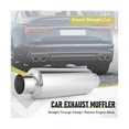 thumbnail image 4 of 2PCS Car Exhaust Muffler 2.5 Inch Inlet Stainless Steel Universal Resonator 12 Inch Long Performance Muffler, 4 of 7