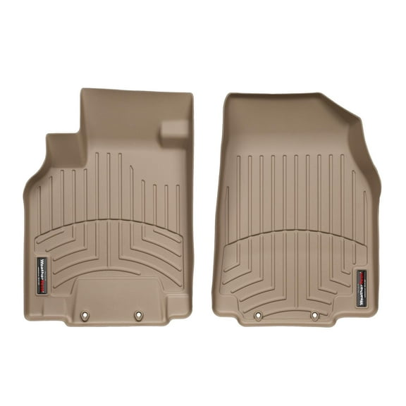 WeatherTech Custom Fit FloorLiners compatible with 2007-2015 Mazda CX-9 - 1st Row (Driver & Passenger), Tan