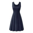 thumbnail image 1 of LUXUR Robe Longue d'Été de Plage pour Femmes, Bleu Marine P, 1 of 3